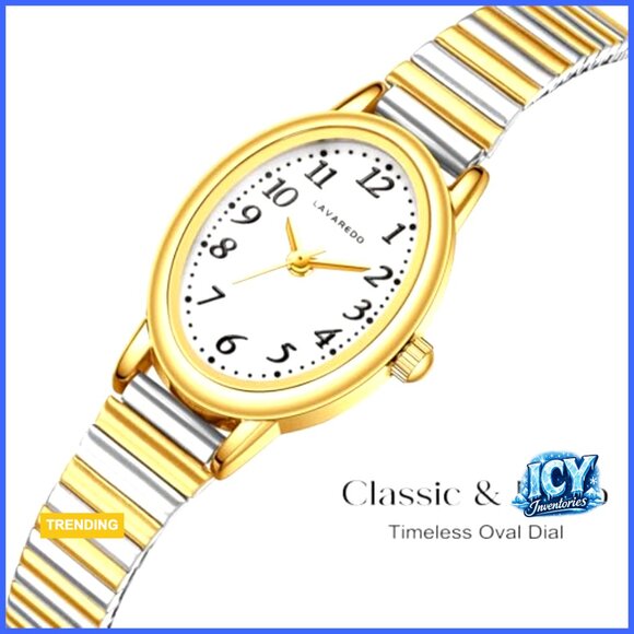 Stainless Steel Expansion Band Analog Watch with Mineral Glass Crystal main image 6